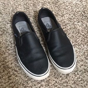 Black slip on Vans